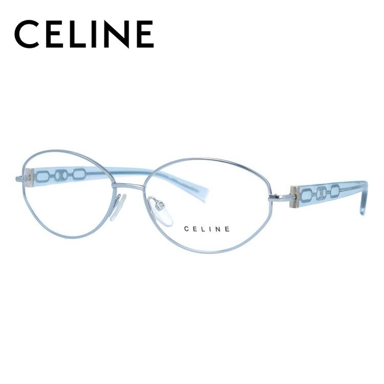 セリーヌ フレーム 伊達 度付き 度入り メガネ 眼鏡 CELINE VC1306M 55サイズ 0S58 レディース ラウンド プレゼント ギフト ラッピング無料｜glass-expert｜02