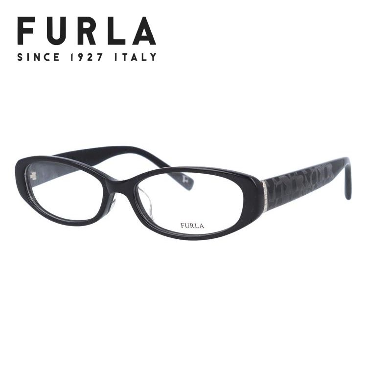 フルラ FURLA 伊達 度付き 度入り めがね 眼鏡 フレーム ブランド VU4805J-0700 52 ブラック アジアンフィット プレゼント ギフト ラッピング無料｜glass-expert｜02