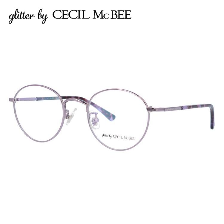 グリッターバイセシルマクビー メガネ フレーム 伊達 度付き 度入り 眼鏡 アジアンフィット glitter by CECIL McBEE GCF 3504-2 47 プレゼント ギフト｜glass-expert｜02