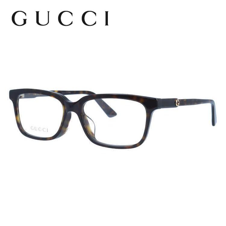 グッチ GUCCI メガネ 眼鏡 フレーム 度付き 度入り 伊達 アジアンフィット GG0557OJ 002 53 インターロッキングG イタリア製 プレゼント ギフト ラッピング無料