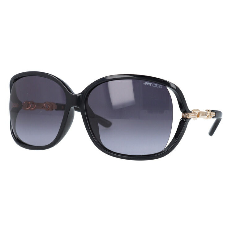 訳あり ジミーチュウ JIMMY CHOO サングラス LOOP FS BMB/HD 61 ブラック/ローズゴールド アジアンフィット UVカット プレゼント ギフトの画像