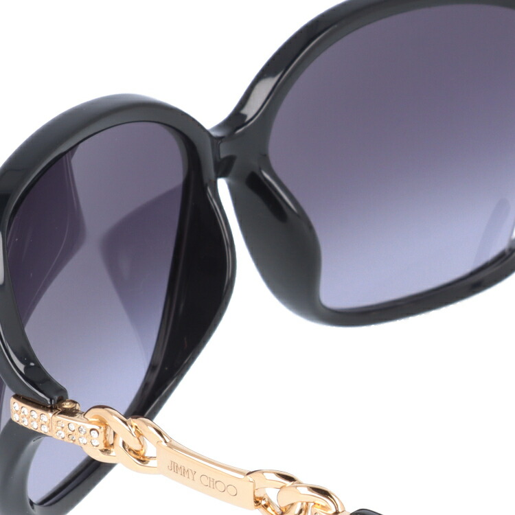 訳あり ジミーチュウ JIMMY CHOO サングラス LOOP FS BMB/HD 61 ブラック/ローズゴールド アジアンフィット UVカット プレゼント ギフトの画像