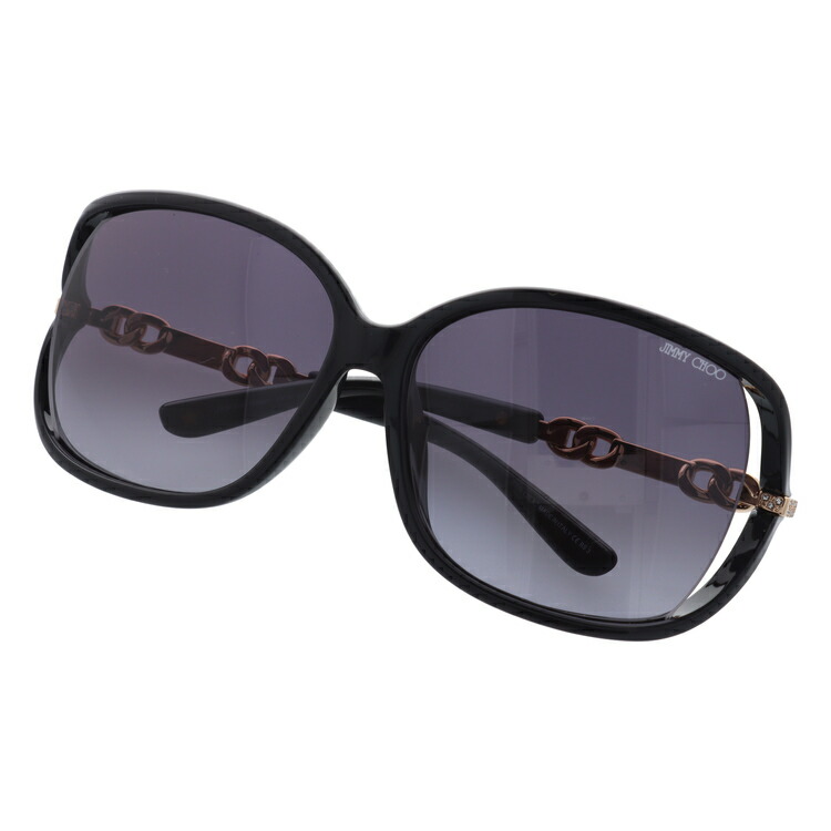 訳あり ジミーチュウ JIMMY CHOO サングラス LOOP FS BMB/HD 61 ブラック/ローズゴールド アジアンフィット UVカット プレゼント ギフトの画像