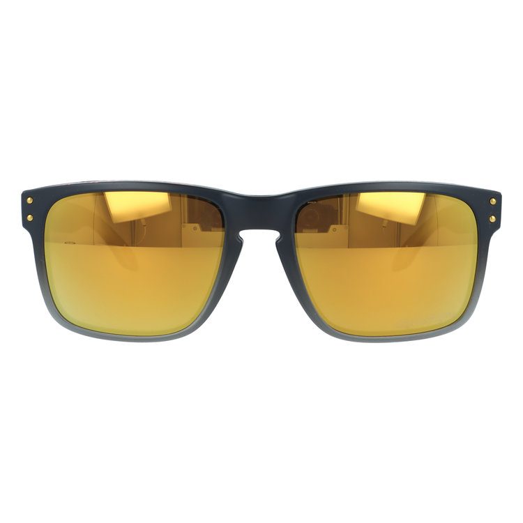 オークリー サングラス ホルブルック 偏光 プリズム ミラー ハイブリッジフィット OAKLEY HOLBROOK OO9102-AH55 57 スクエア メンズ レディース 国内正規品の画像