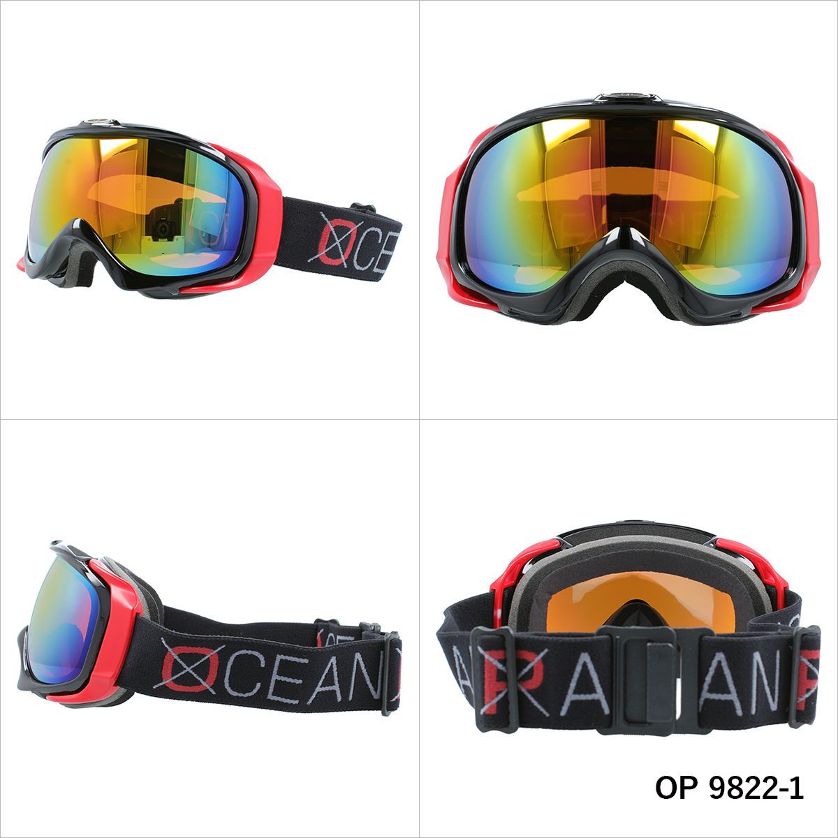 オーシャンパシフィック スキー ゴーグル スノーゴーグル スノーボード スノボ ミラー 球面ダブルレンズ メンズ レディース  OCEAN PACIFIC OP 9822 UVカット｜glass-expert｜02