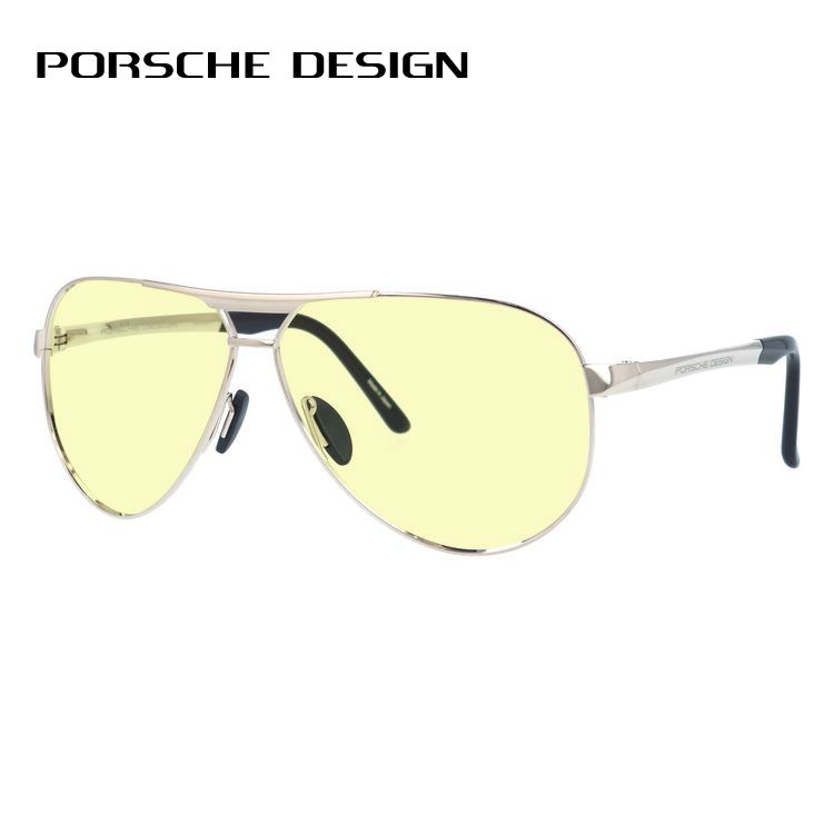 定価6万✨ PORSCHE DESIGN サングラス P8658 ゴールド PORSCHE DESIGN（ポルシェ デザイン） サングラス ライトカラーレンズ