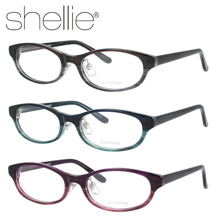 シェリー メガネフレーム オーバル型 伊達メガネ shellie SH6341 全3カラー 51サイズ メンズ レディース プレゼント シェリー メガネ 眼鏡 フレーム 度付き 度あり 伊達 カラーレンズ