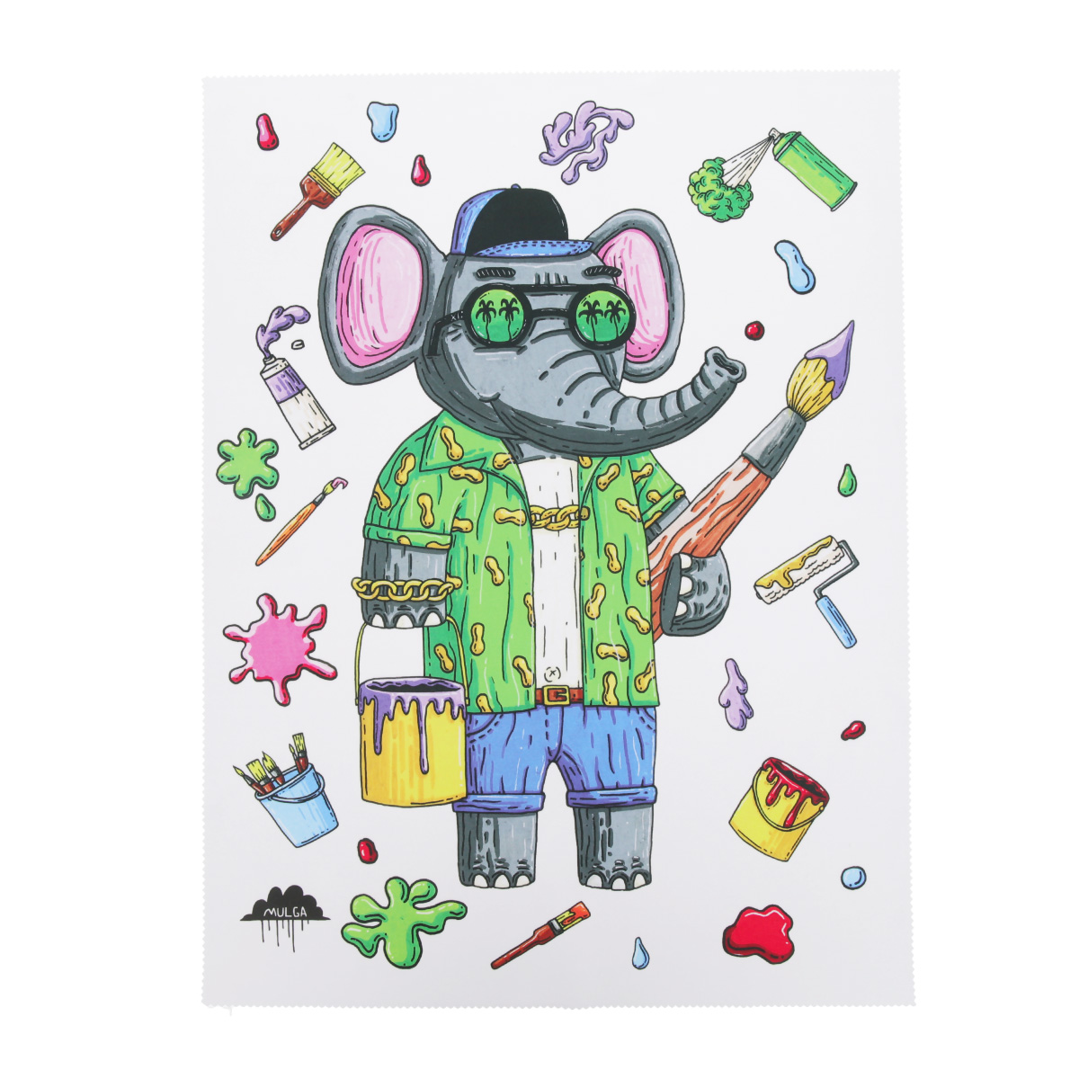 MULGA メガネ拭き クロス 大判 メガネクロス おしゃれ 眼鏡拭き 画面拭き マイクロファイバークロス モルガ CLOTH-MULGA-L | ブランド登録なし | 04