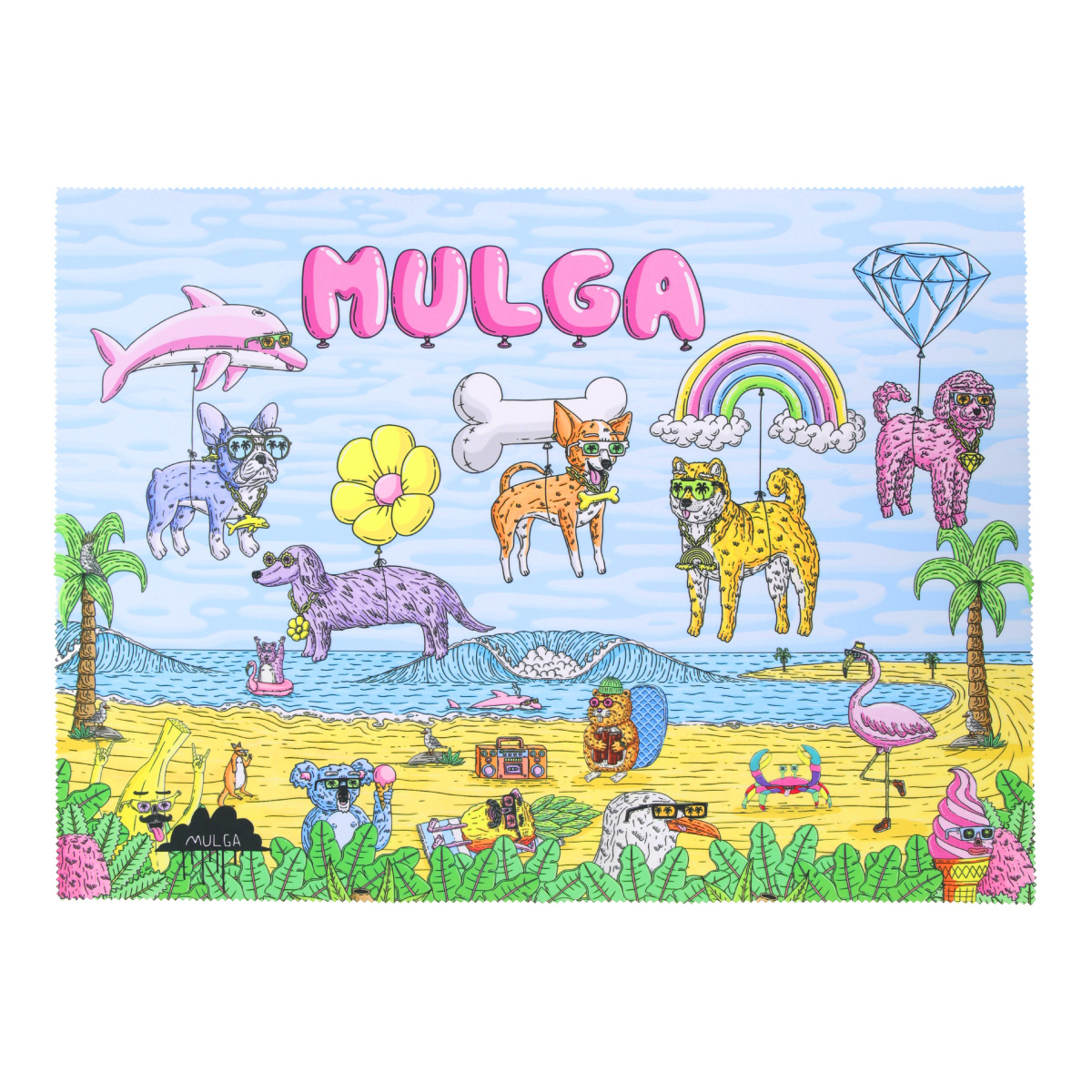 MULGA メガネ拭き クロス 大判 メガネクロス おしゃれ 眼鏡拭き 画面拭き マイクロファイバークロス モルガ CLOTH-MULGA-L | ブランド登録なし | 05