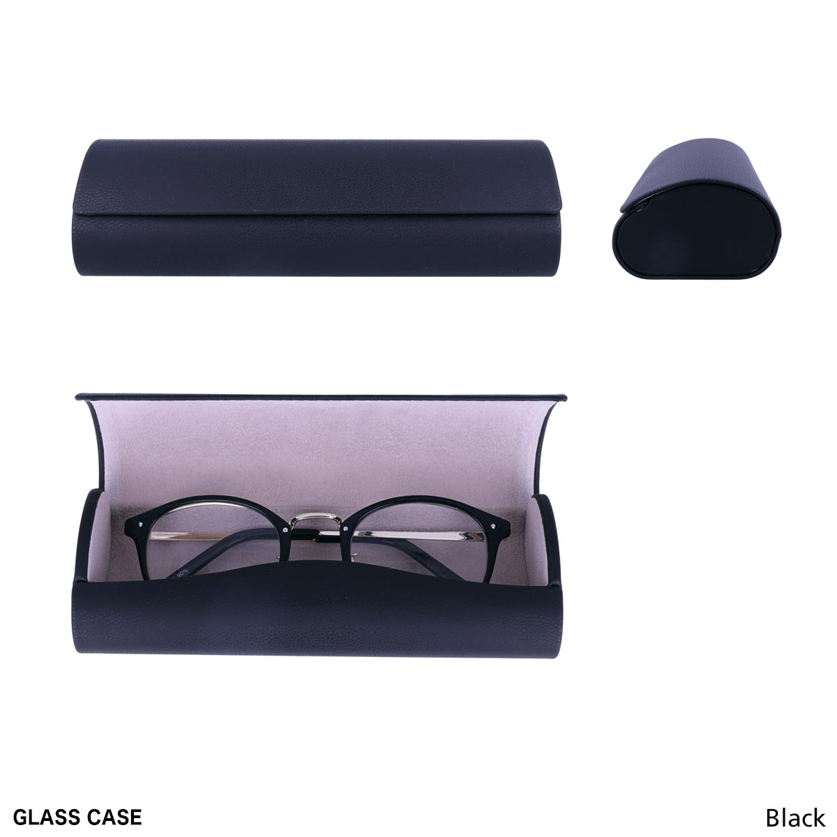 サングラスケース  黒 白 メガネケース レザー調 シンプル 眼鏡 小物