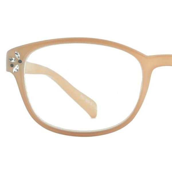 老眼鏡 おしゃれ 女性用 レディース おしゃれ リーディンググラス ストーン スモーククリア ベージュ FLL-005|glass-garden|11