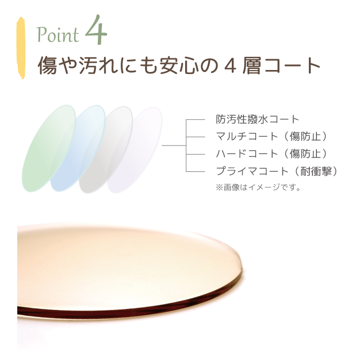 ”傷や汚れにも安心の4層コート”