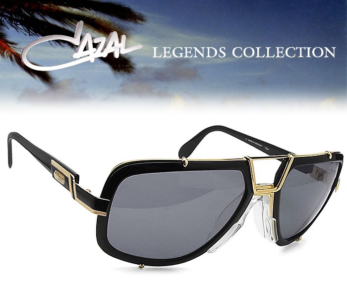 CAZAL LEGENDS カザールレジェンズ 656/3 001 サングラス ブラック×ゴールド メンズ 男性 ドイツ製 ヴィンテージ ストリート  ファッション