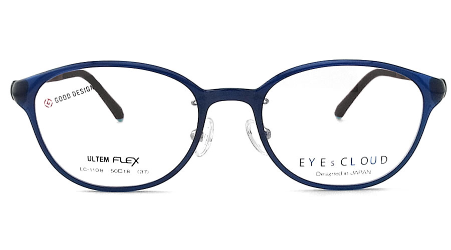 EYEs CLOUD アイクラウド EC-1108 Col.4 オーバル 眼鏡 軽量 伊達