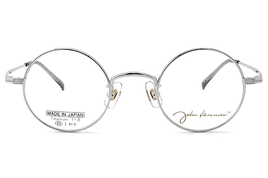 丸メガネ John Lennon JL-1063 col.2シルバーデミ丸眼鏡 JOHN LENNON ジョンレノン メガネ JL1115 6 43サイズ ラウンド 丸眼鏡