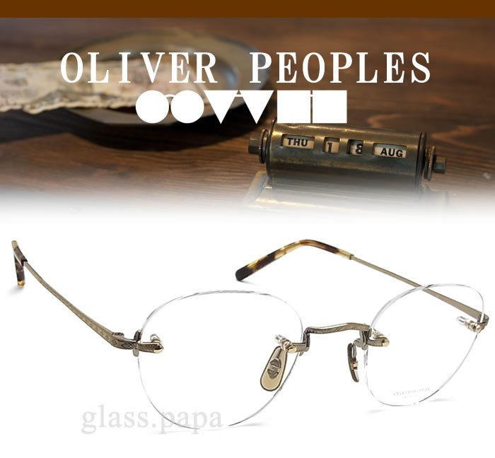 OLIVER PEOPLES オリバーピープルズ メガネ RICHMAN AG 縁ナシ ツー