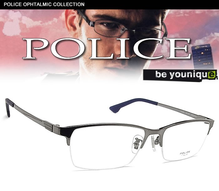 日本正規代理店品 ポリス 老眼用メガネ HOYA・SEIKOメガネ用薄型レンズ使用 男性用 POLICE 老眼鏡 VPL942J-0S11  シニアグラス・リーディンググラス 老眼鏡、シニアグラス