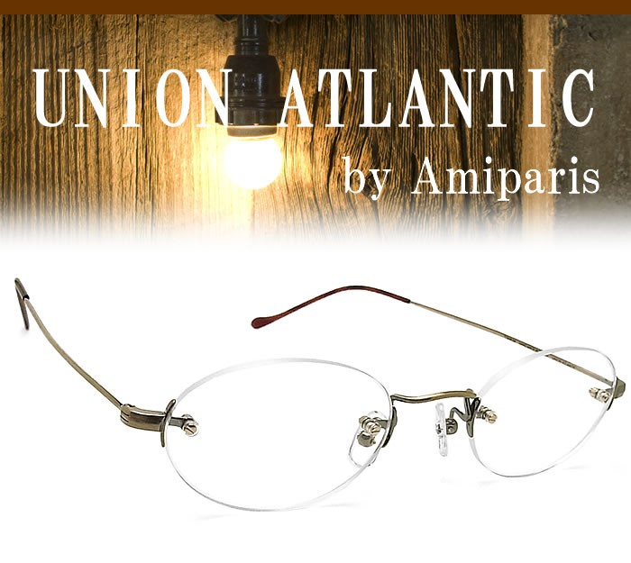 UNION ATLANTIC ユニオンアトランティック メガネ UA3613B 23 縁ナシ