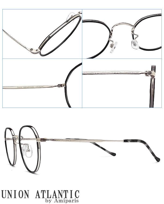 UNION ATLANTIC ユニオンアトランティック メガネ UA3623 GD/BK 伊達