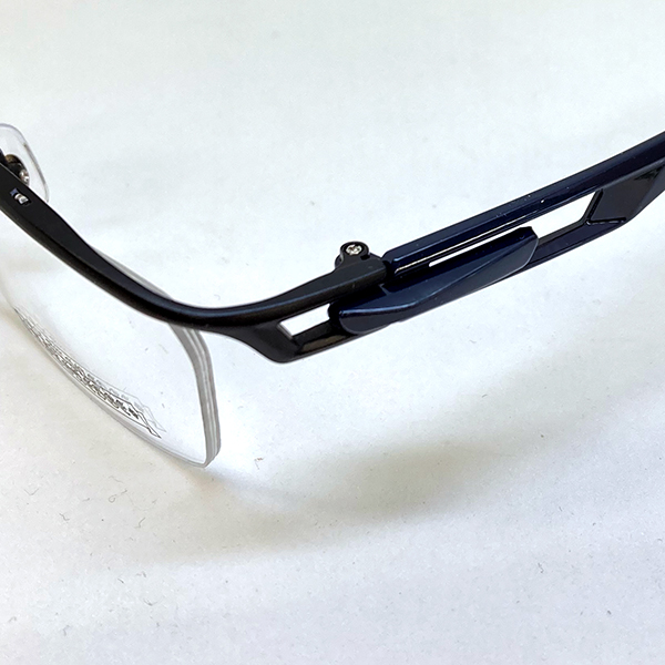 メガネ 度付き メガネセット6980 ちょいワル メンズ チタンフレーム 