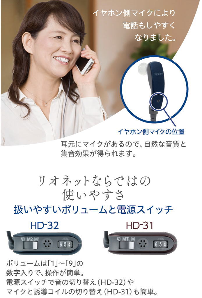 新製品 リオネット補聴器 ポケット型 HA-43 - 補聴器本体