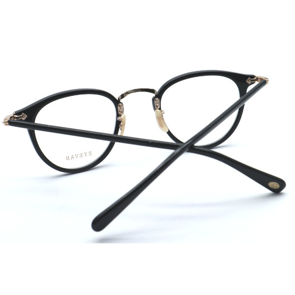 限定モデル 超美品　EYEVAN E-0513 PBK/GNBK 45サイズ EYEVAN】アイヴァン メガネ E-0513 col.PBK/G 45サイズ 度付又は度無