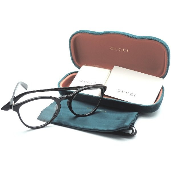 GUCCI グッチメガネ　眼鏡 GUCCI グッチ メガネ 度なし GG0534OA 保存袋、ケース付き - メルカリ