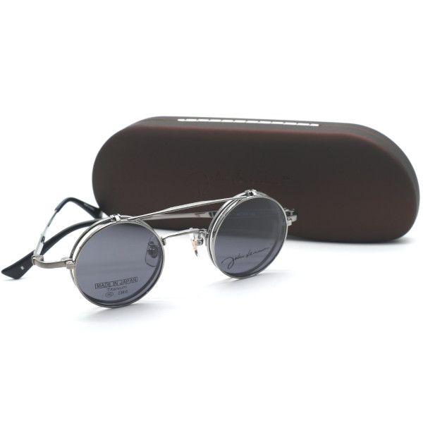 【希少】 美品 John Lennon ジョンレノン サングラス JL-30 サングラス レディース メンズ 薄い色 跳ね上げ ダブルレンズ ブランド