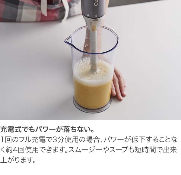 Cuisinart クイジナート コードレス充電式ハンドブレンダー RHB