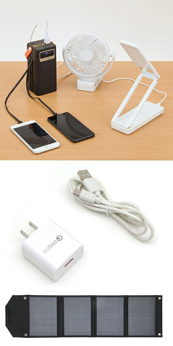 TOHO 大容量コンパクトバッテリー・折りたたみソーラーパネルセット DX