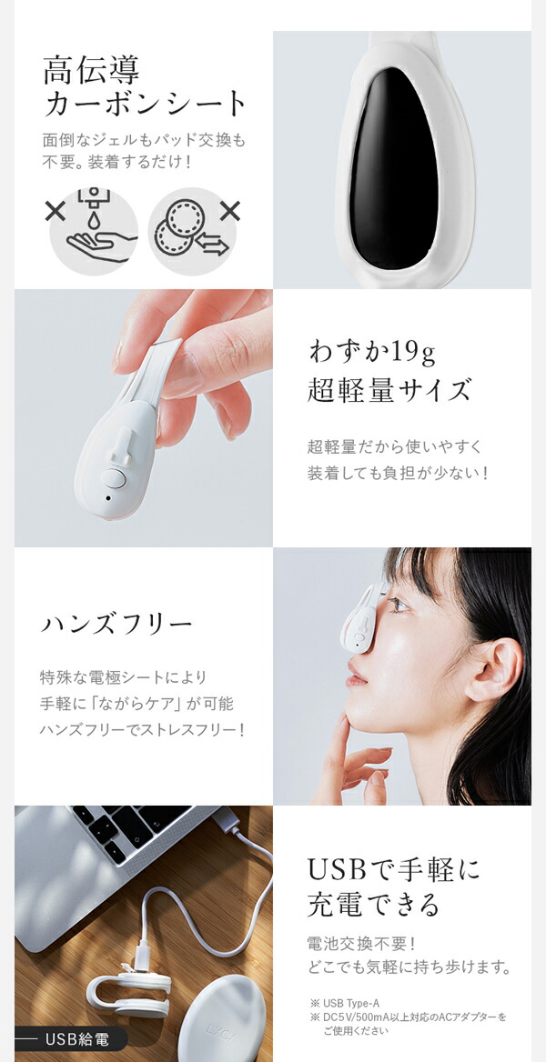 LUXCEAR Fornez ルクセア フォーネス EMS 小鼻 セルフケアの説明