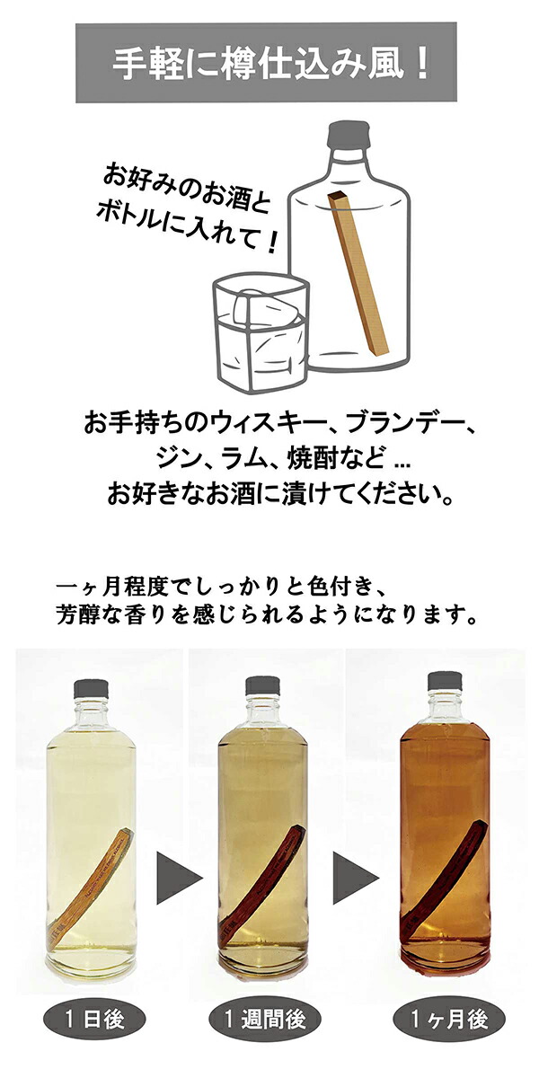 メール便送料無料】CASK RICH STICK 樽芳醇棒 ミズナラ ウイスキー