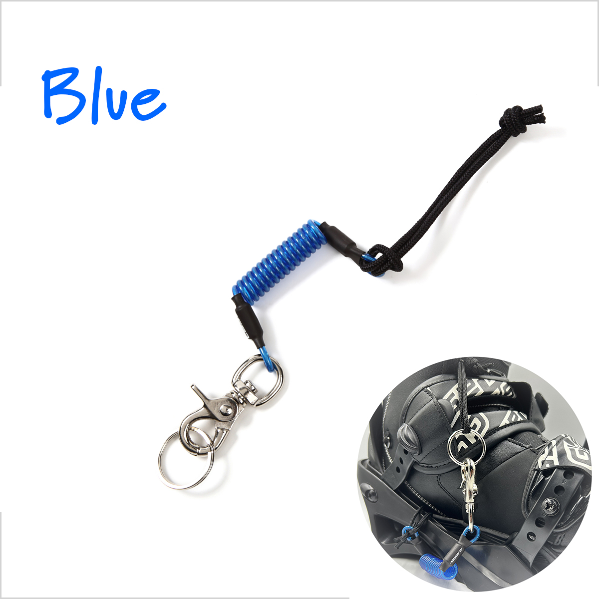 グラッシー スノーボード リーシュコード リーシュ コイルリーシュ