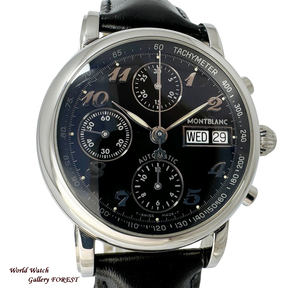 xmnさん専用モンブラン、マイスターシュテュック、レディース腕時計、18K、手巻 MONTBLANC（モンブラン） マイスターシュテュック 7016 クロノグラフ