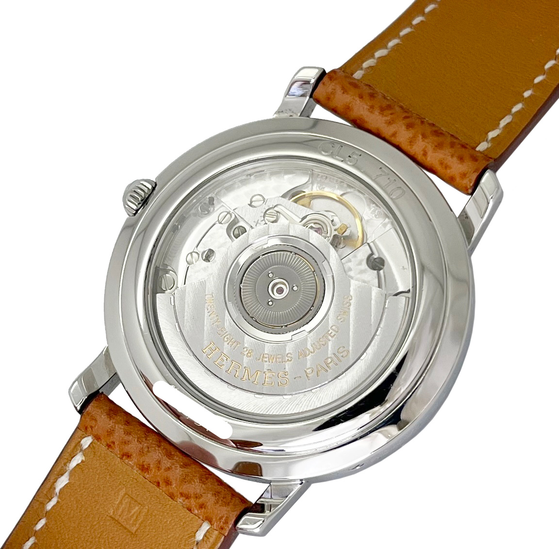 エルメス クリッパー CL5.710 GMT パワーリザーブ 中古 メンズ腕時計 