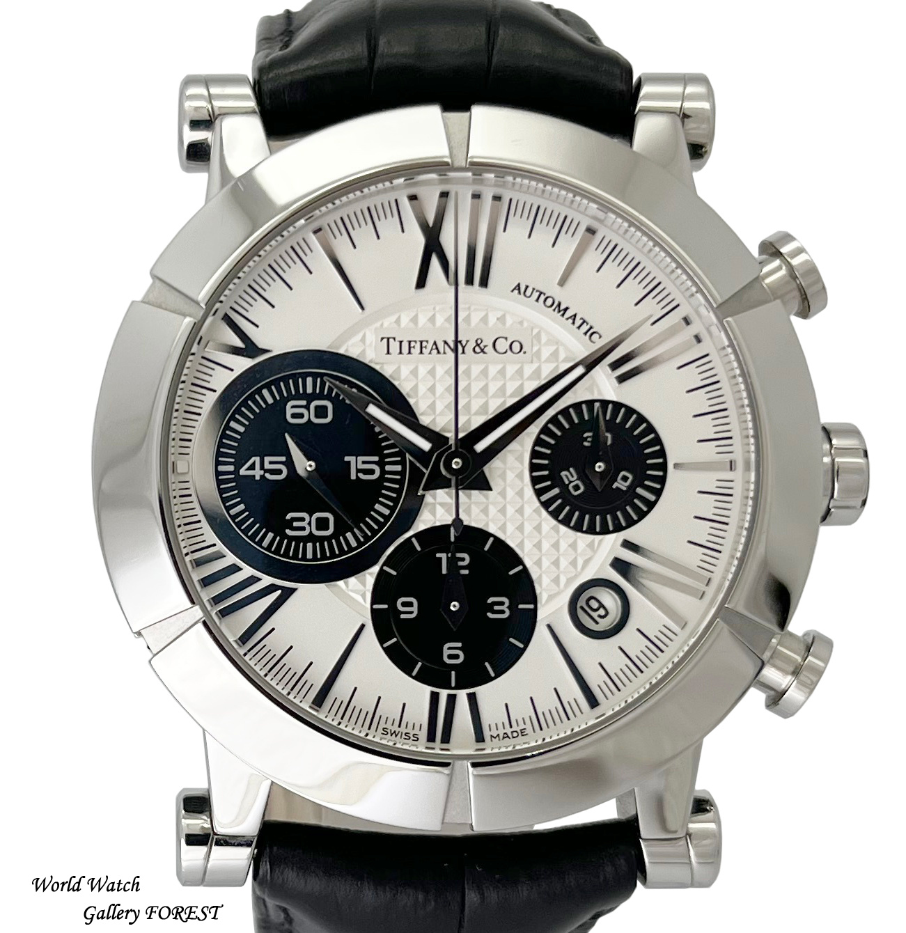 ティファニー アトラス ジェント クロノグラフ 中古 メンズ腕時計 Z1000.82.12A21A71A 自動巻き 白