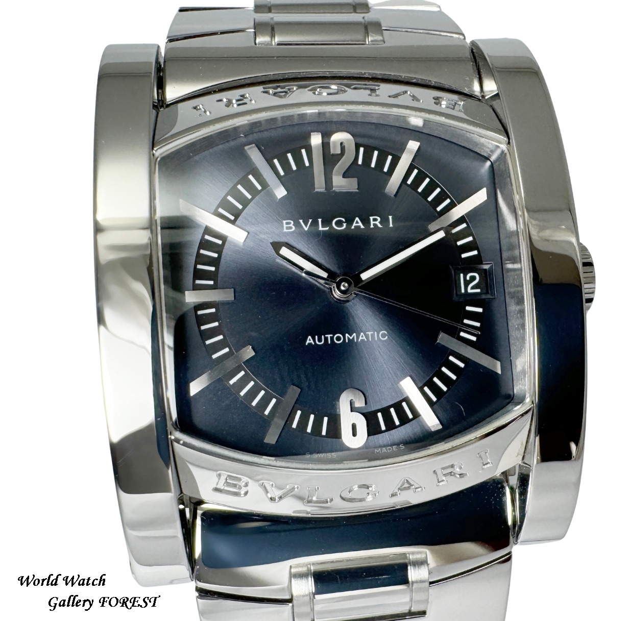 【稼働品】ブルガリ アショーマ 自動巻き 腕時計 AA44S メンズ BVLGARI（ブルガリ） OH済み アショーマ AA44S 中古 メンズ腕時計 自動