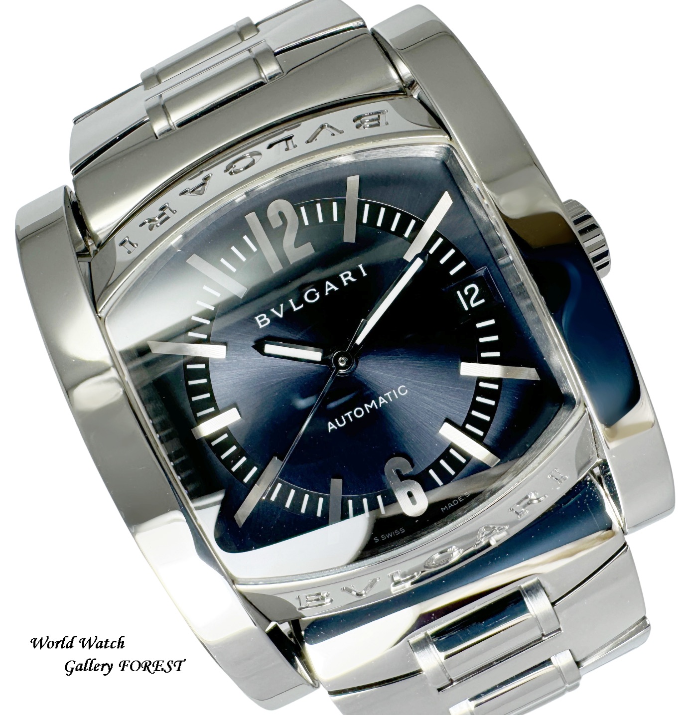 T*A様 BVLGARI 自動巻き腕時計 稼働 箱付 ブルガリ アショーマ AA BVLGARI（ブルガリ） OH済み アショーマ AA44S 中古 メンズ腕時計 自動