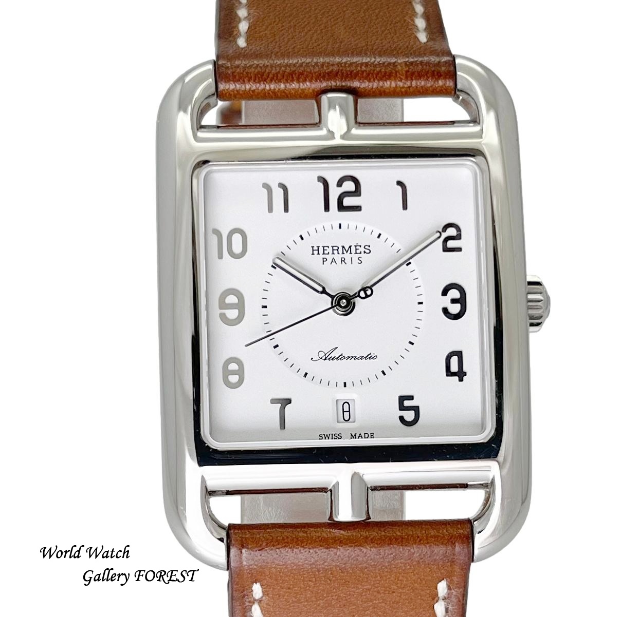 エルメス ケープコッド CC1.710a 中古 メンズ腕時計 自動巻き ホワイト文字盤