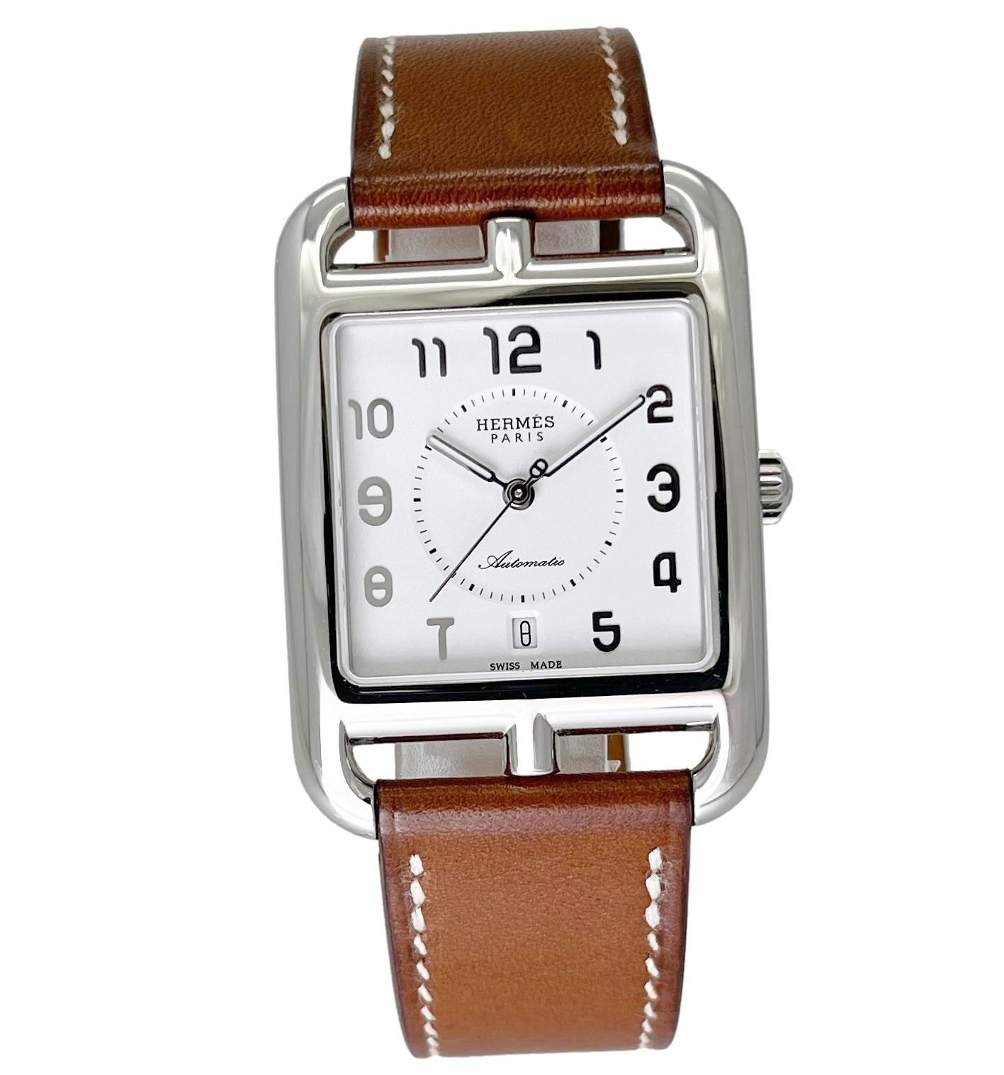 エルメス ケープコッド CC1.710a 中古 メンズ腕時計 自動巻き ホワイト文字盤
