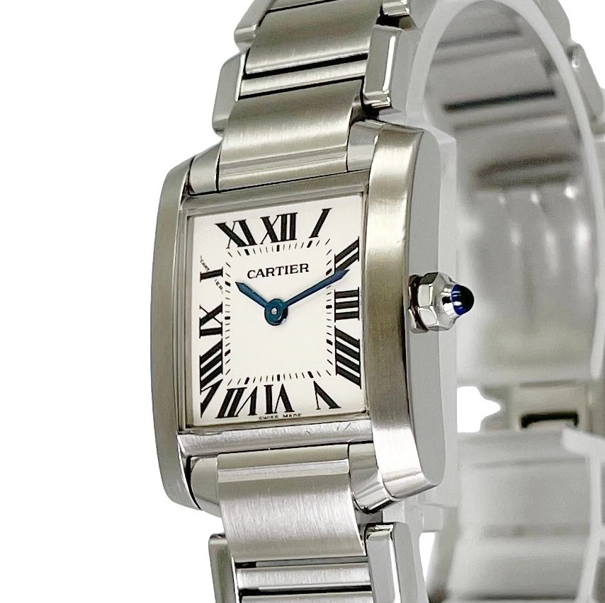 カルティエ タンクフランセーズ SM W51008Q3 中古 レディース 腕時計 