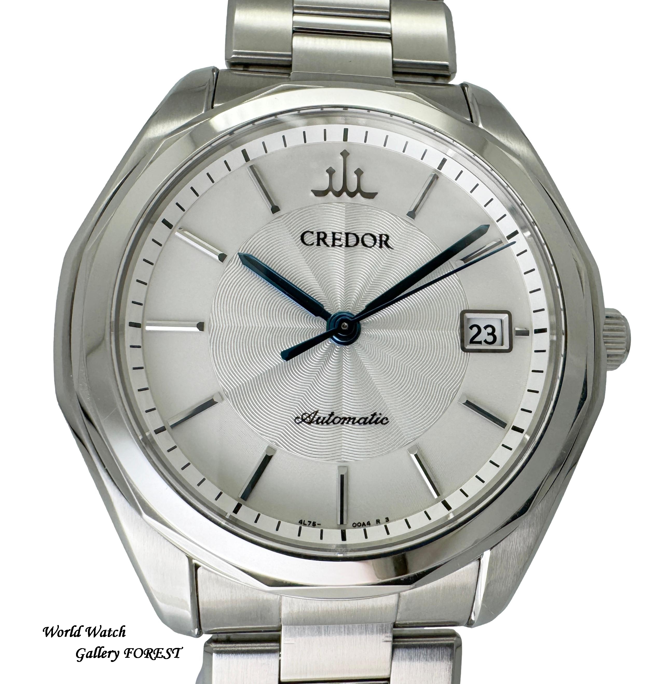 クレドール シグノ GCBW999 中古 メンズ腕時計 セイコー SEIKO 自動巻き 4L75-00A0 シルバー