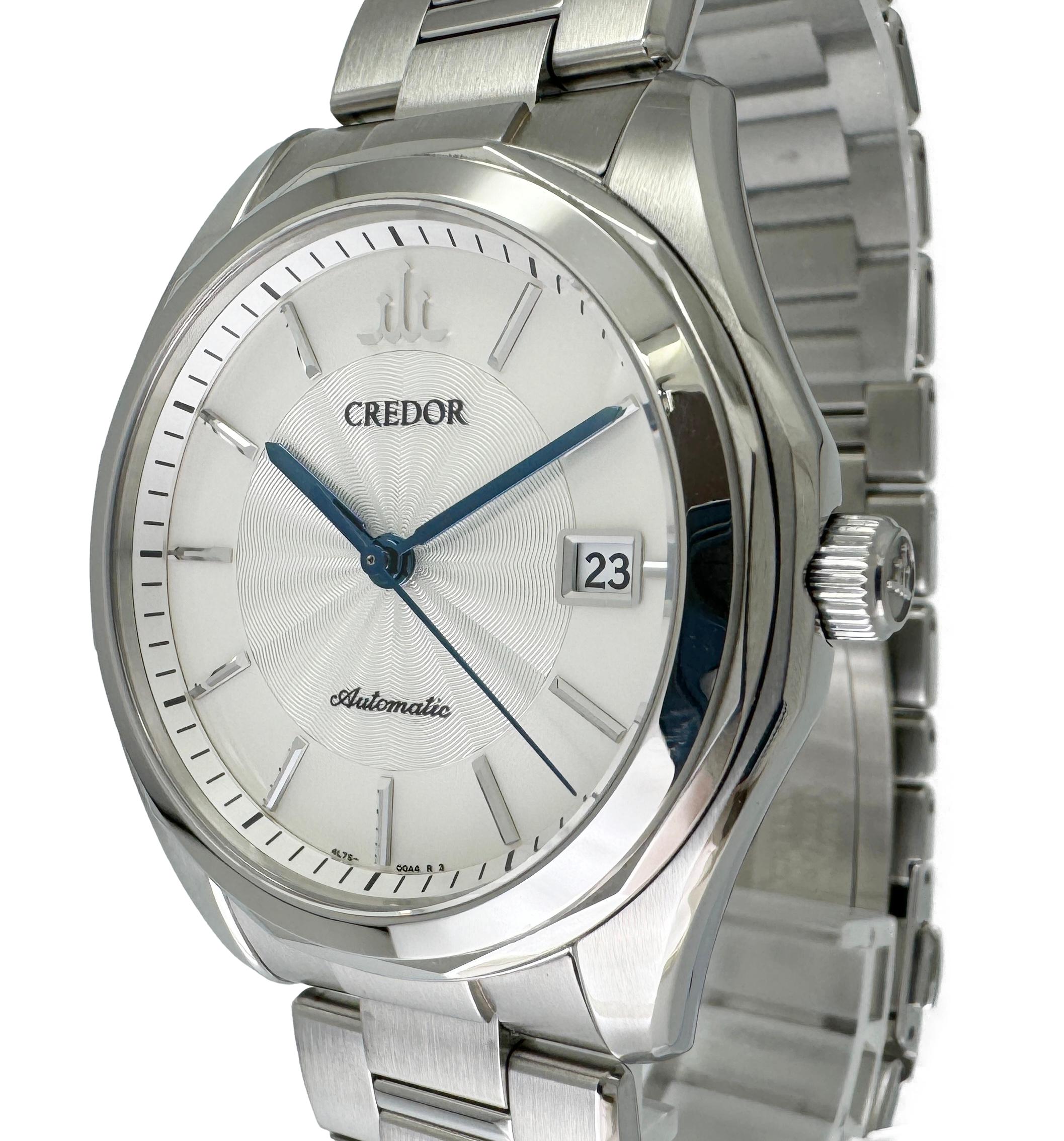 クレドール シグノ GCBW999 中古 メンズ腕時計 セイコー SEIKO 自動巻き 4L75-00A0 シルバー