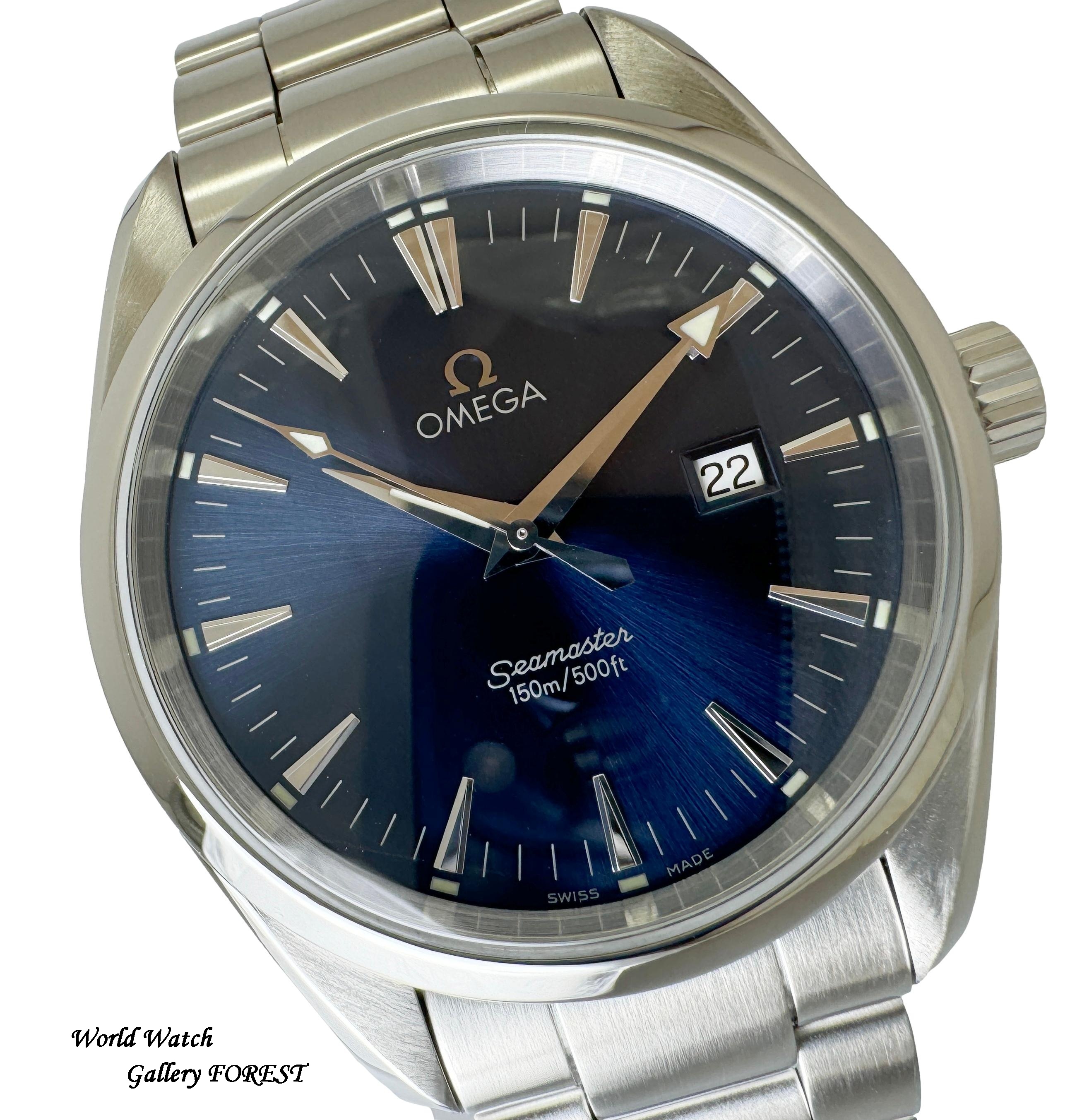 OMEGA オメガ シーマスター アクアテラ 中古 ブルー文字盤 2517.80 170390osn24123_2.jpg