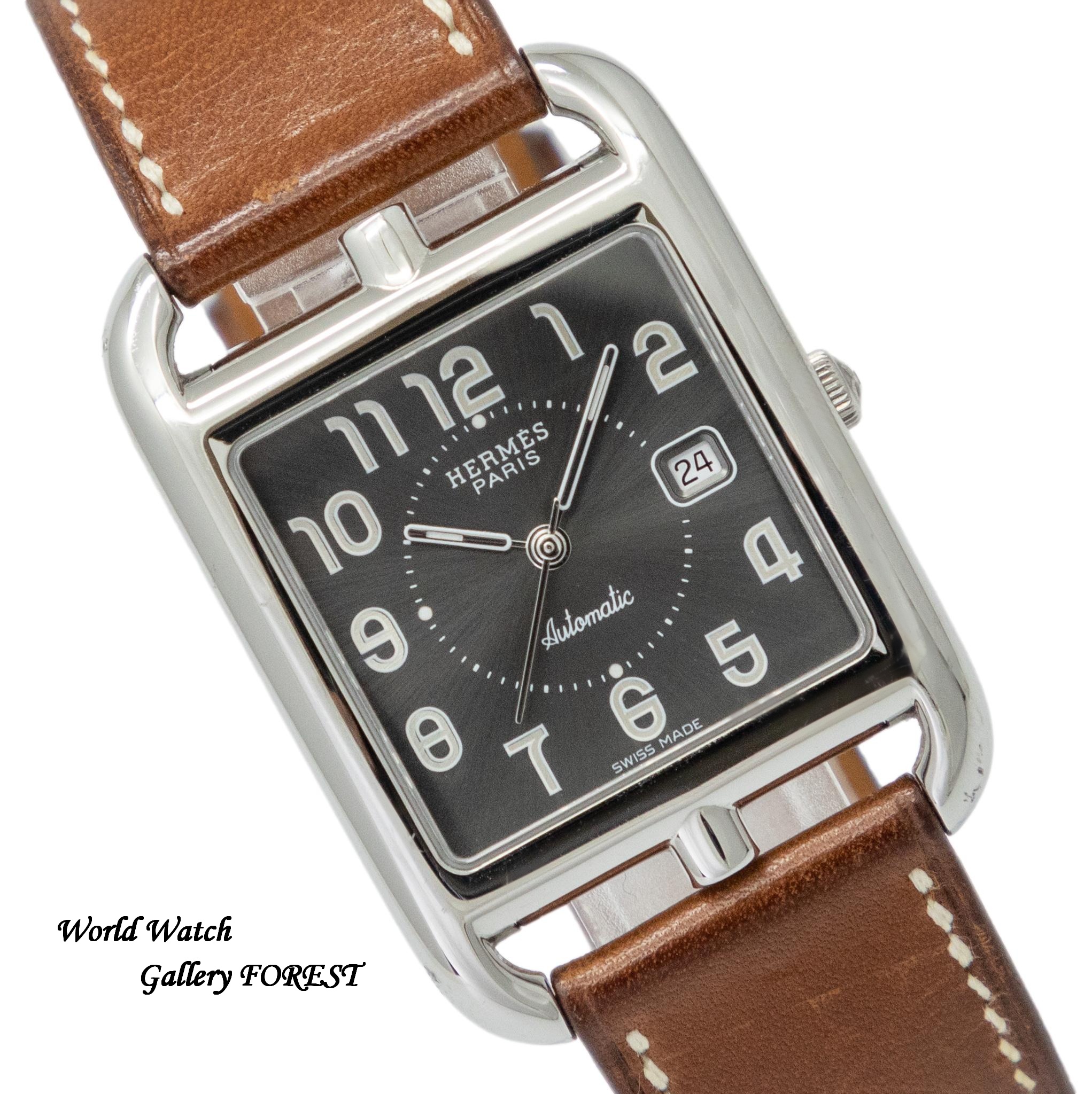 エルメス ケープコッド メンズ 腕時計 HERMES CC1.710 自動巻き グレー文字盤
