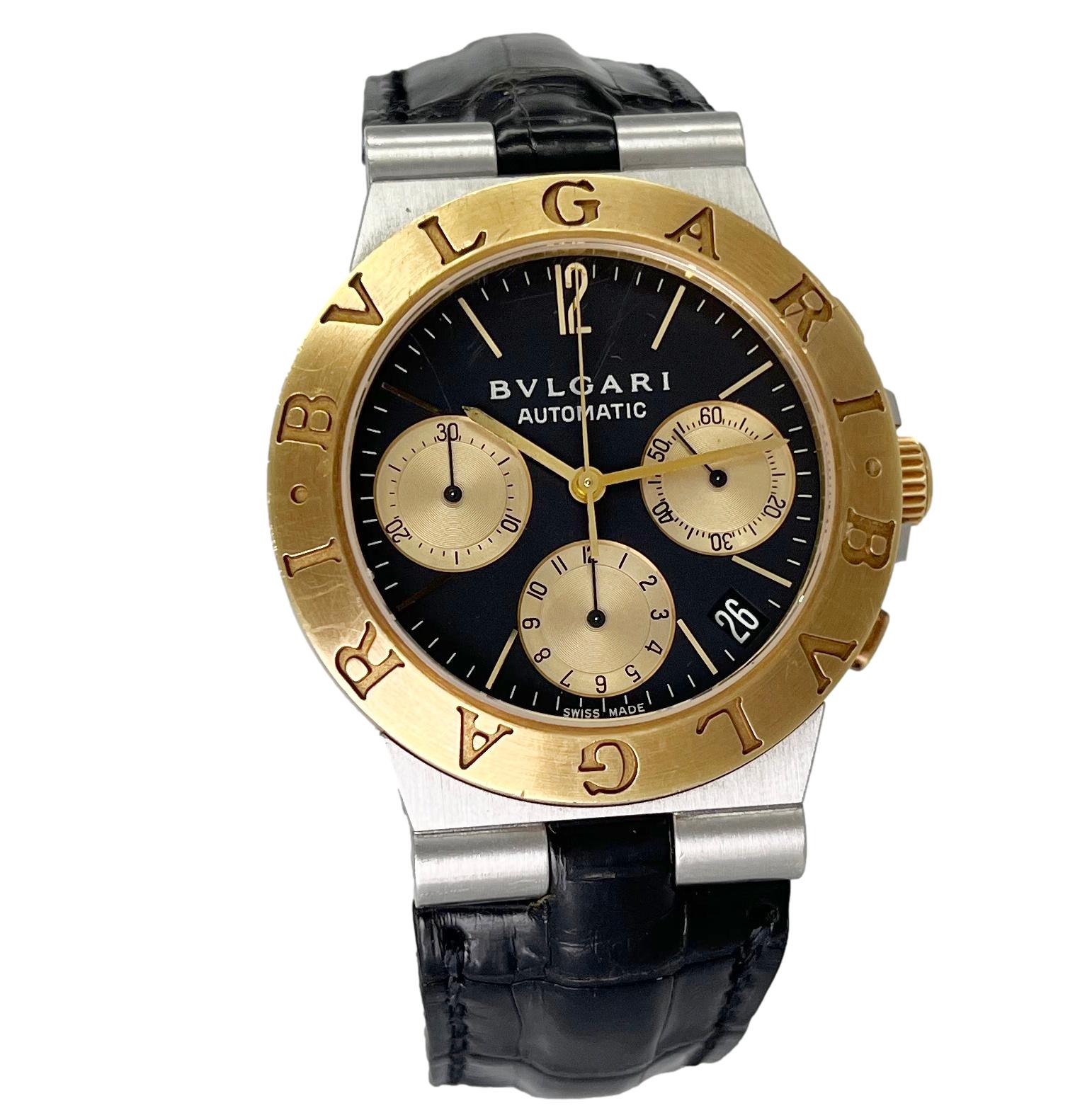 BVLGARI　ディアゴノAUTO　CH35S D 3937　クロノグラフ ブルガリ BVLGARI ディアゴノ スポーツ CH35S 自動巻き メンズ