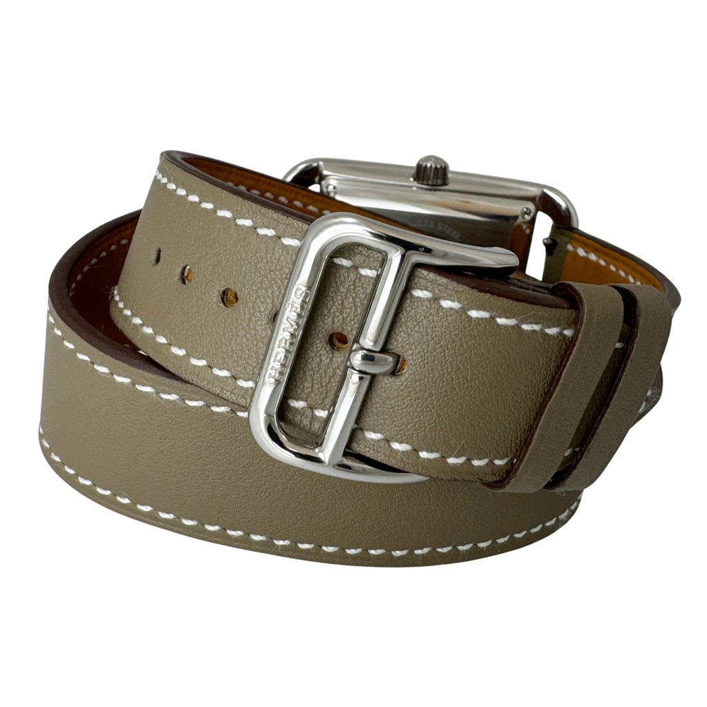 【HERMES/エルメス　ケープコッド用純正ベルト　エトゥープ】 HERMES（エルメス） ケープコッド GM ドゥブルトゥール CC1.710c 中古