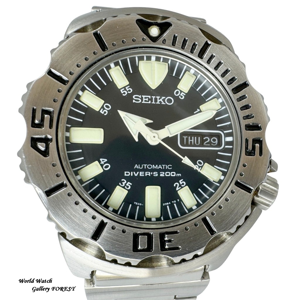 SEIKO　ブラックモンスター　7S26-0350 SKK779　稼働品 SEIKO（セイコー） ブラックモンスター メンズ腕時計 中古 7S26-0350