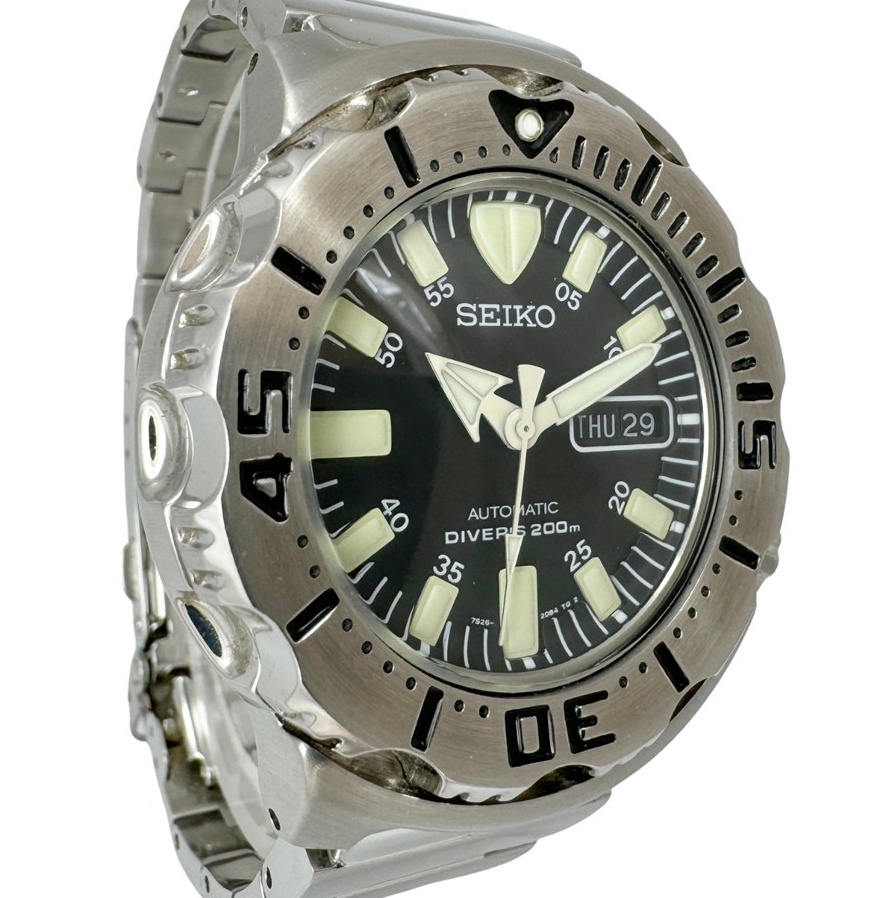 SEIKOブラックモンスター 7S26-0350 200m ダイバーズ セイコー ダイバーズ 200m SKX779K 7S26-0350 ブラックモンスター 逆