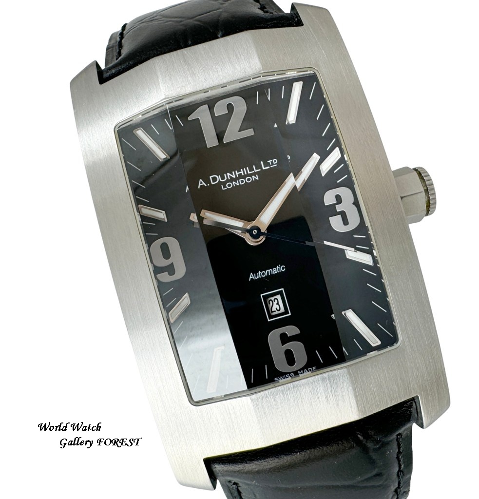 【レア品】dunhill 腕時計ダンヒリオン 8040 自動巻き ブラック文字盤 dunhill（ダンヒル） 販売回数1 ダンヒリオン 8040 中古 メンズ腕時計
